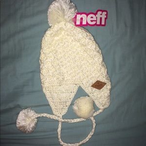 brand new white winter hat